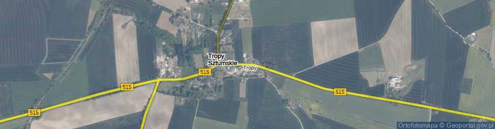 Zdjęcie satelitarne Tropy ul.